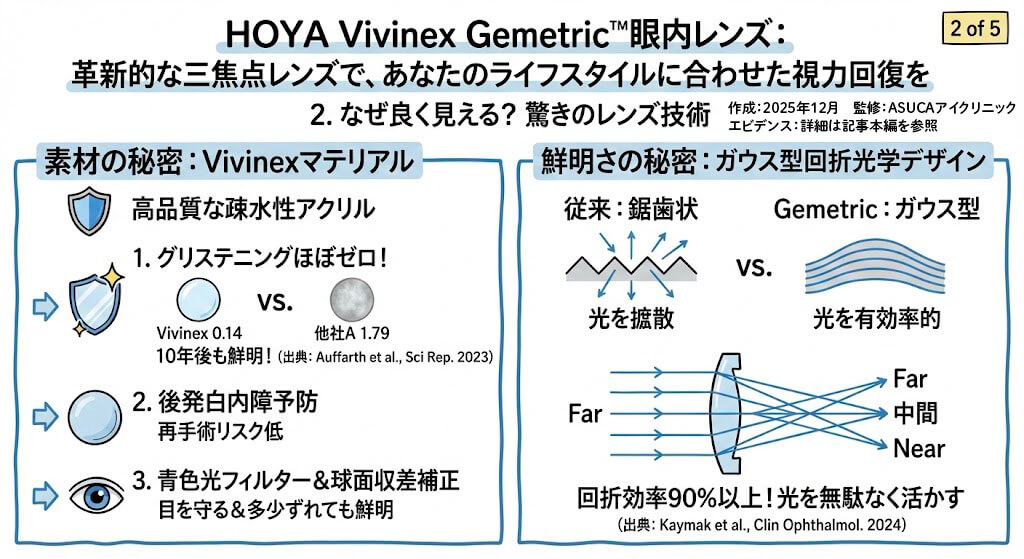 Vivinex Gemetricについて：なぜ良く見える？驚きのレンズ技術