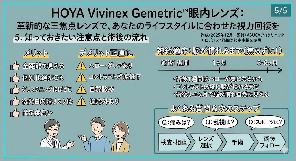 Vivinex Gemetricについて：知っておきたい注意点と術後の流れ
