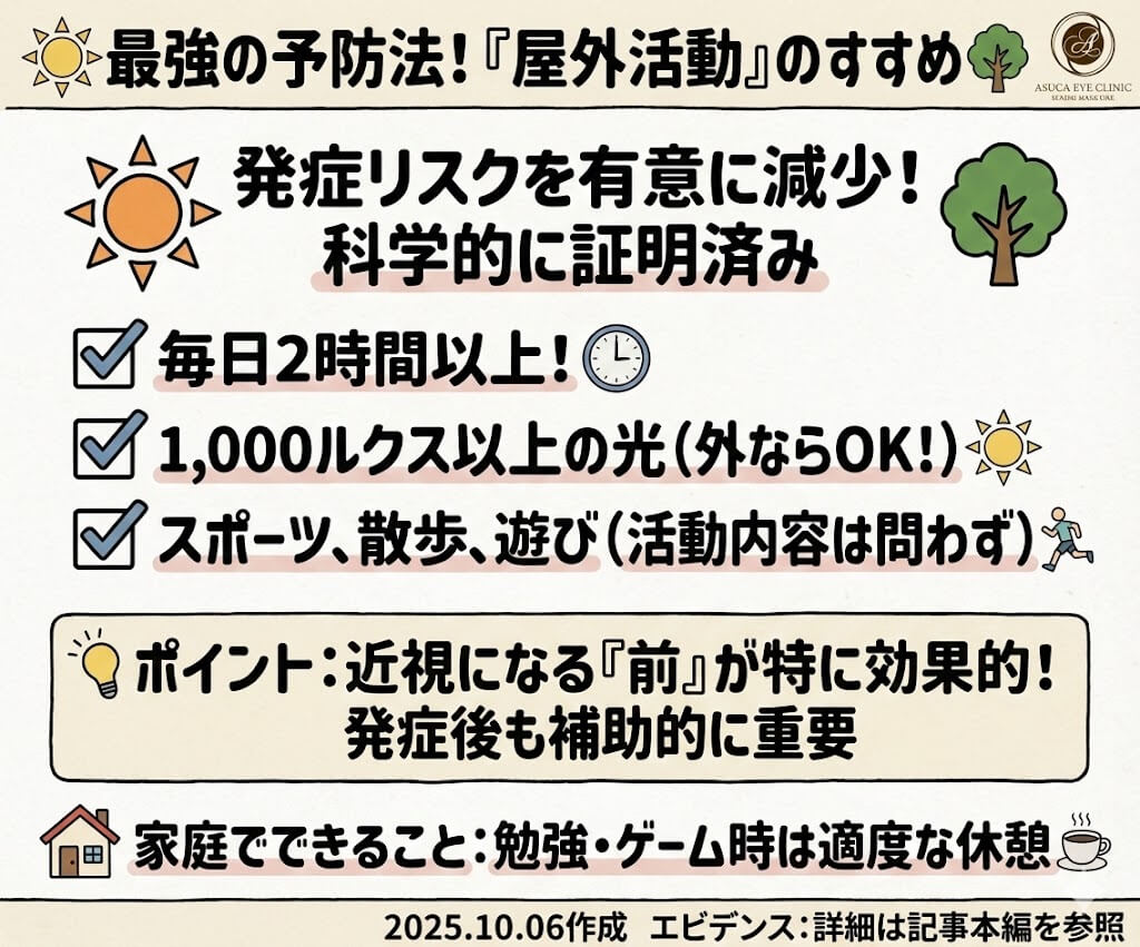 近視最強の予防法！屋外活動の進め