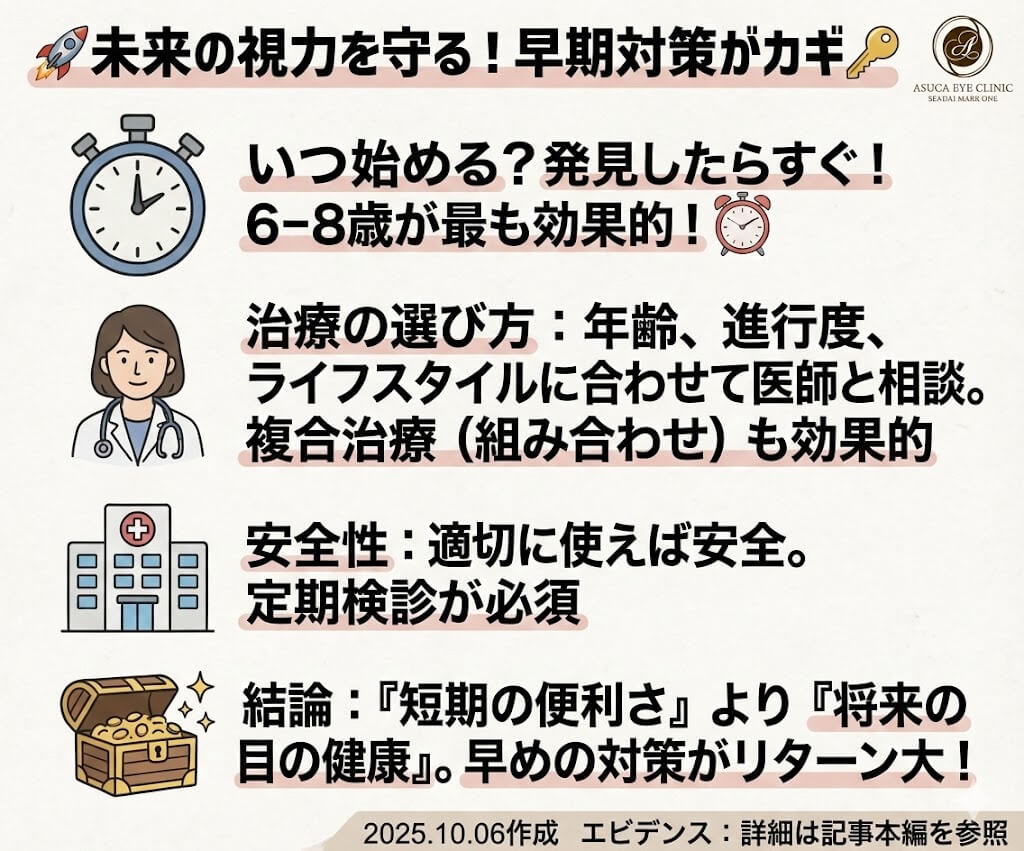 未来の視力を守る！早期対策がカギ